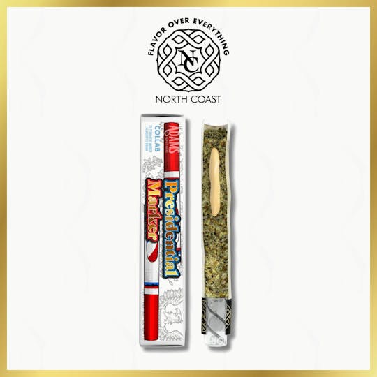 North Coast - North Coast x Adams Family Presidential Marker Joint Donut 2.5g Tier 2 - 1