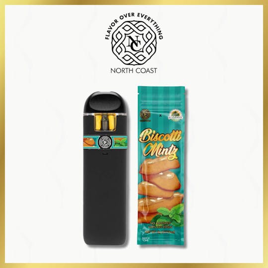 North Coast - North Coast x Rollganic Biscotti Mintz Rosin Disposable Pod .5g - 1