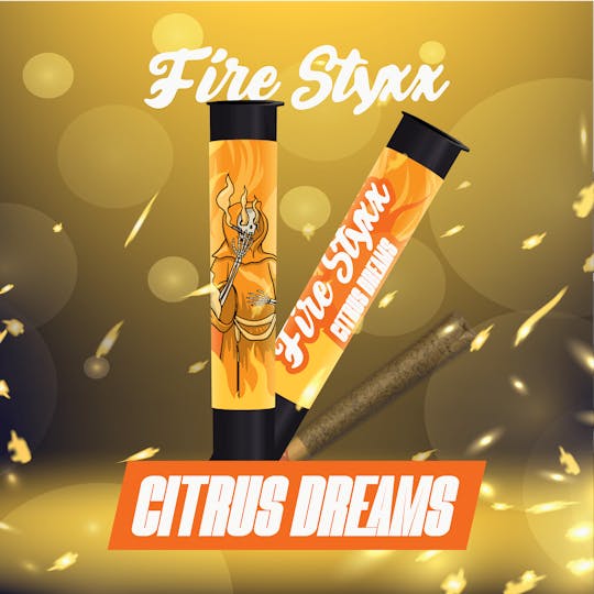 Glorious Cannabis Company - 1G Fire Styxx | Citrus Dreams | Infused Pre-Roll - 1