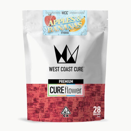 West Coast Cure - Apples & Bananas - 28G Premium Flower - 1