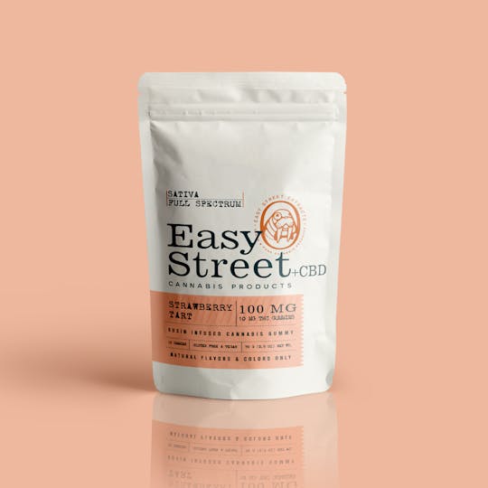 Easy Street Extracts - Strawberry Tart - 100mg - Sativa - 1:1 (THC:CBD) - 1