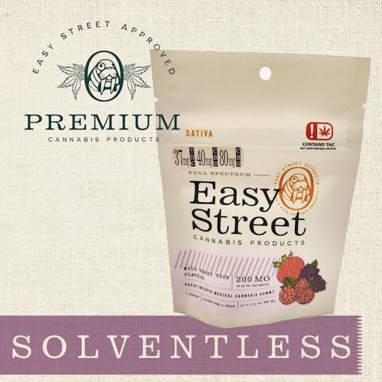 Easy Street Extracts - Wild Berry Sour - 200mg - Sativa - 1:1:2 (THC:CBD:CBG) - 1