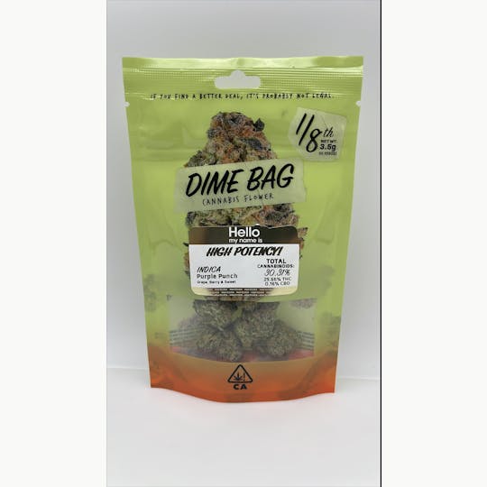 Dime Bag - Dime Bag | Purple Punch Indica (3.5g) - 1