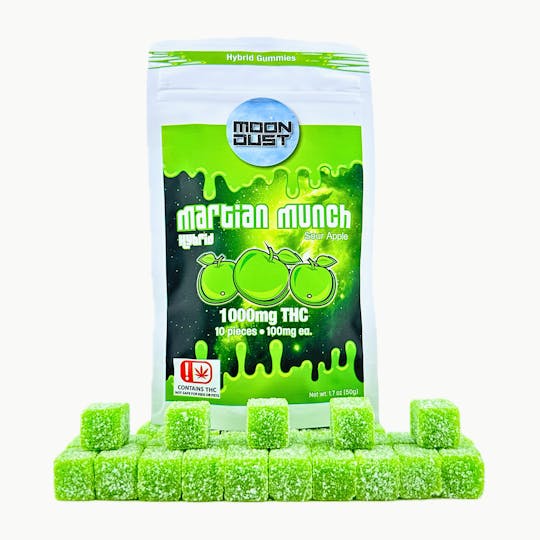 MOON DUST - 1000MG THC GUMMIES - MARTIAN MUNCH - HYBRID - 1