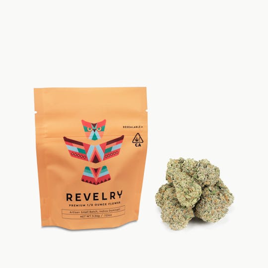 Revelry Herb Co - Papaya Cheesecake - Indica - Eighth (3.5g) - 1