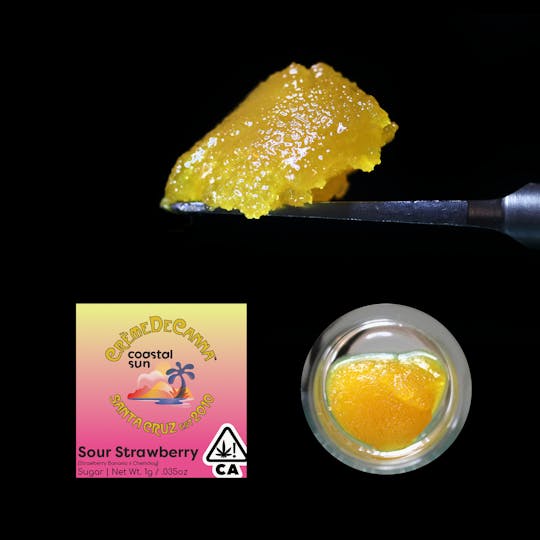 Crème De Canna - Sour Strawberry (Coastal Sun Collab) Sugar 1g - 1