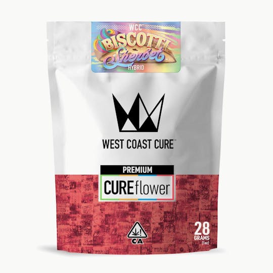 West Coast Cure - Biscotti Sherbet - 28G Premium Flower - 1