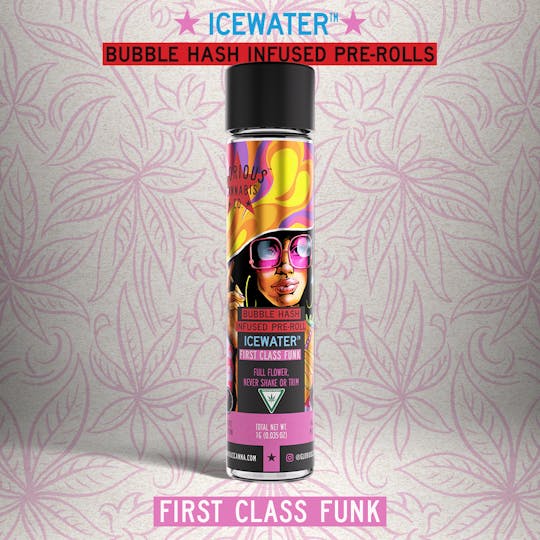 Glorious Cannabis Company - First Class Funk 1G | Strain Art Series | Bubble Hash Infused Pre Roll - 1