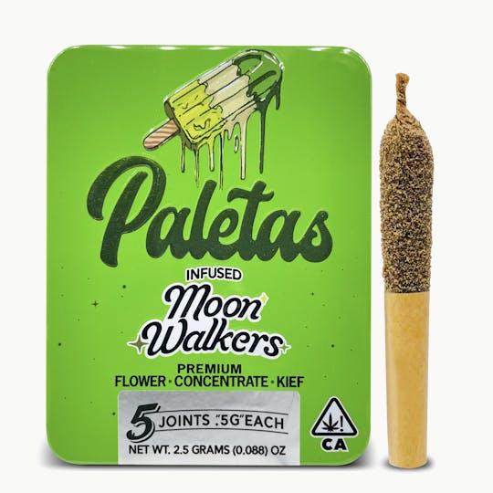 Paletas - Paletas Apple Fritter Hybrid Moon Walkers Infused Pre-rolls 5pk 2.5g - 1