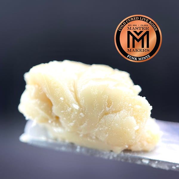 Master Makers FUNK MINTZ Live Rosin Cold Cure Badder Weedmaps