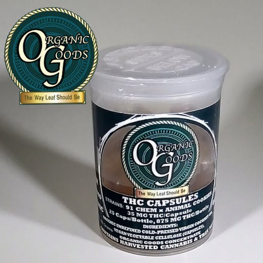 Organic Goods - Organic Goods THC Capsules 91 Chem x Animal Cookies 875 MG - 1