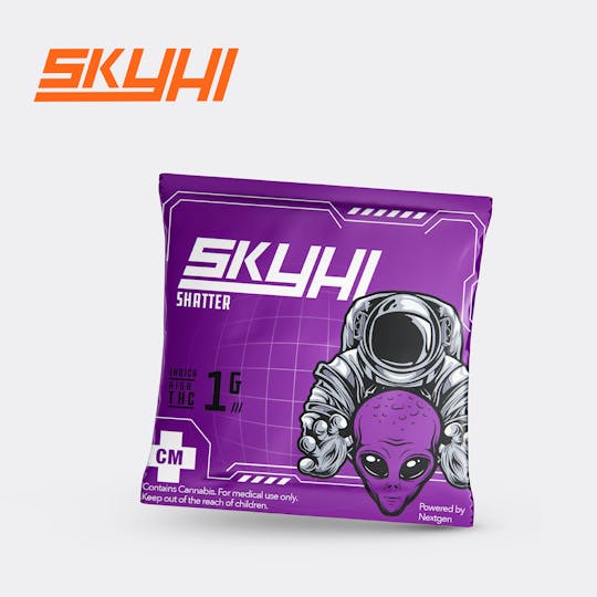 SkyHi - Grease Monkey - Indica - Shatter - 1