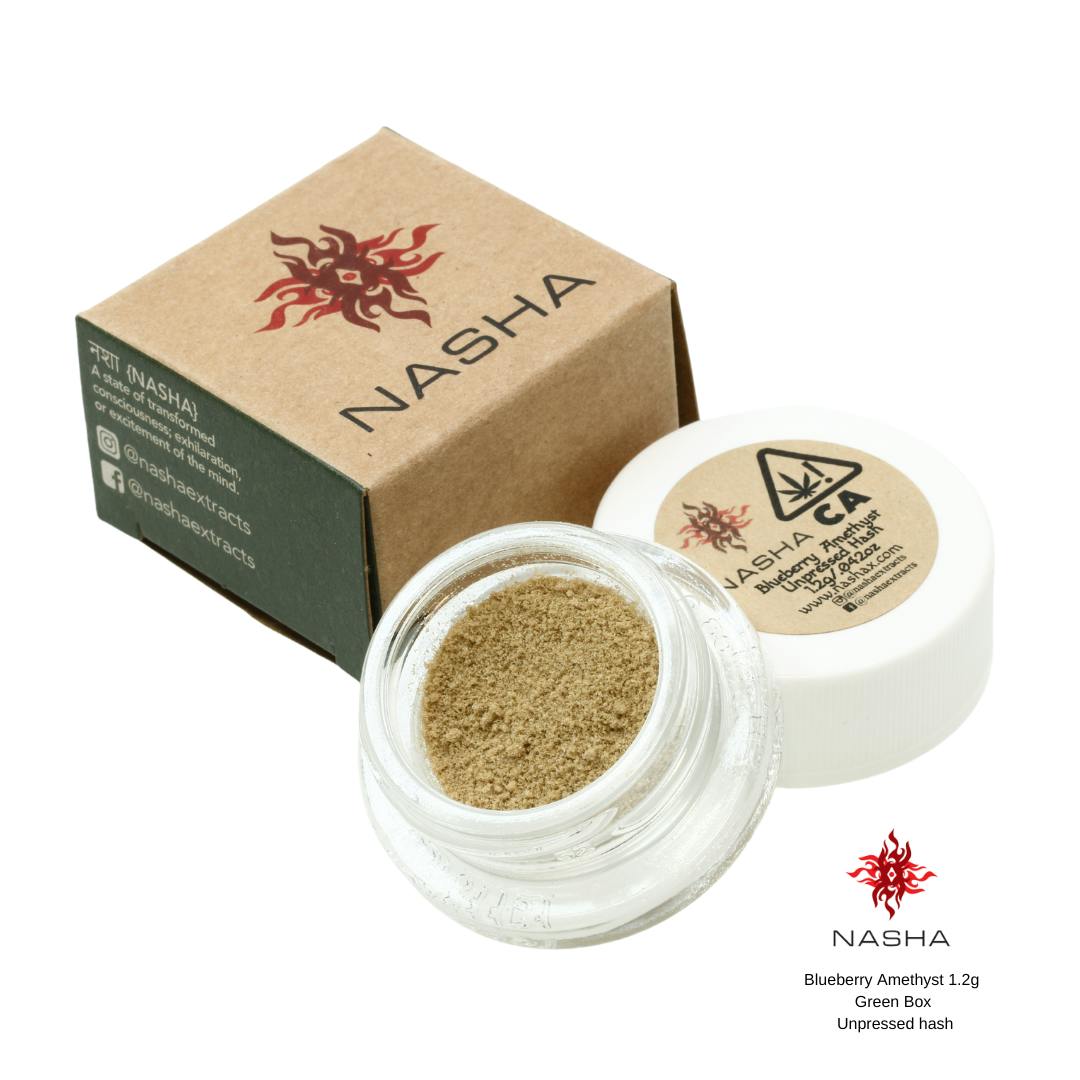 NASHA - Blueberry Amethyst 1.2g Green Unpressed Hash - 1