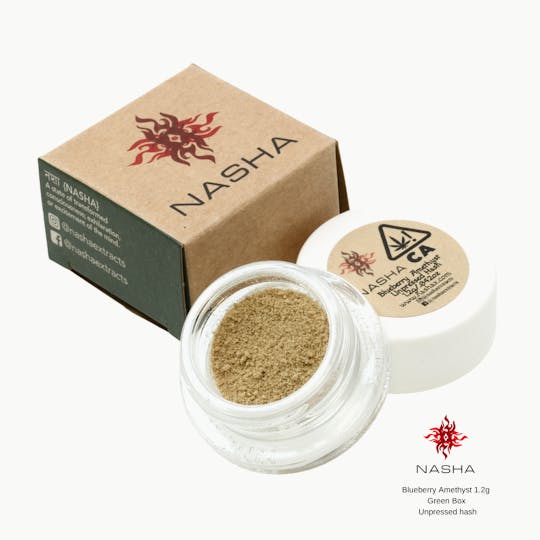 NASHA - Blueberry Amethyst 1.2g Green Unpressed Hash - 1