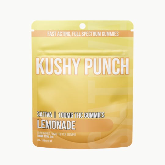 Kushy Punch - Kushy Punch - Sativa Lemonade INDIVIDUAL GUMMIES 100MG - 1