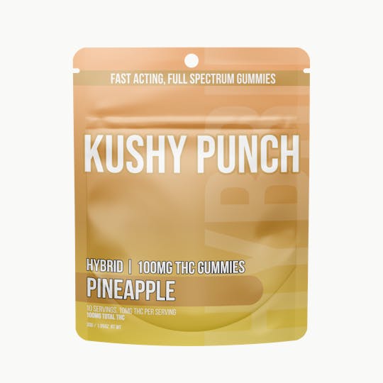 Kushy Punch - Kushy Punch - Hybrid Pineapple INDIVIDUAL GUMMIES 100MG - 1
