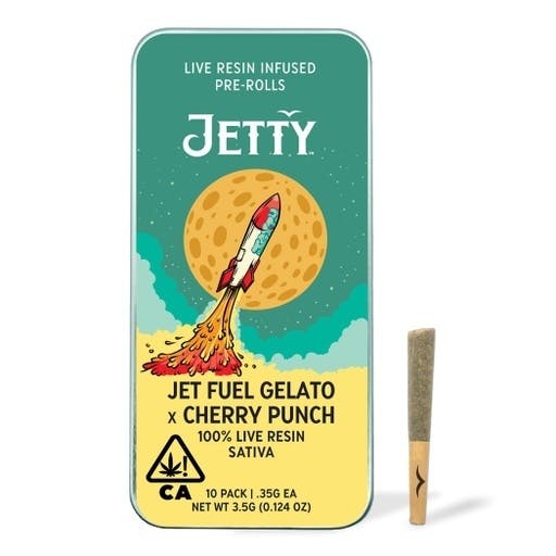 Jet Fuel Gelato x Cherry Punch Live Resin Infused PreRolls 10 Packs (3