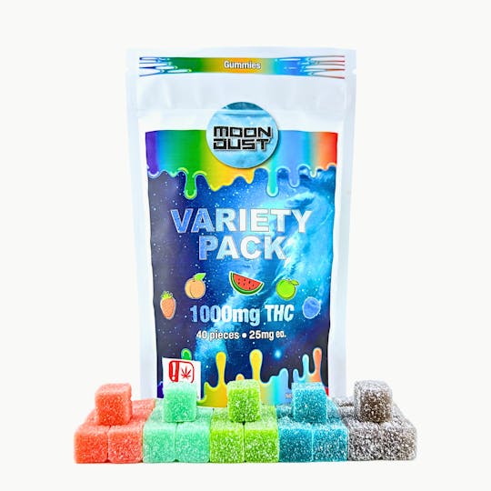 MOON DUST - 1000MG THC VARIETY PACK - 40 PIECES - 1