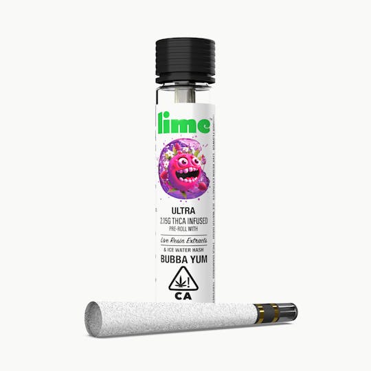 Lime - ULTRA 2.15g THCA Infused Pre-Roll (Single) | Bubba Yum - 1