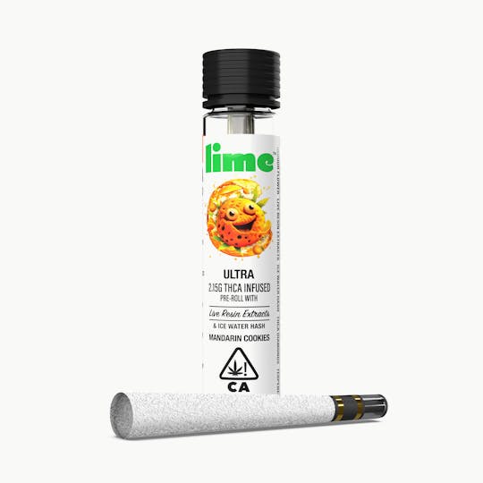 Lime - ULTRA 2.15g THCA Infused Pre-Roll (Single) | Mandarin Cookies - 1