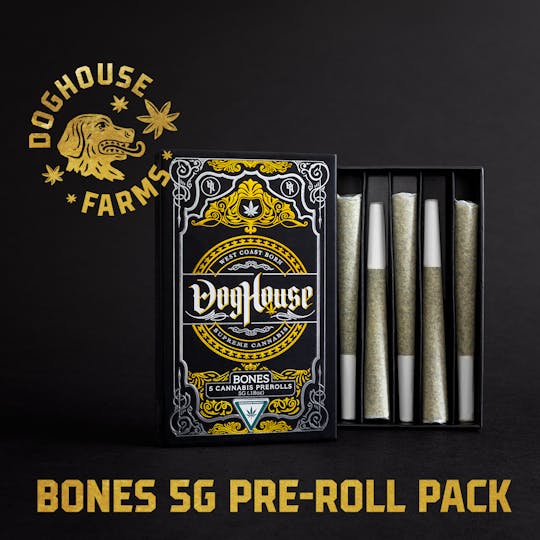 Doghouse Farms Runtz - Bones 5g Pre-Roll Pack - Hybrid | Weedmaps