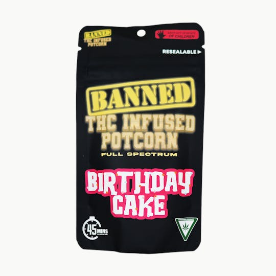 Banned Edible Co - BIRTHDAY CAKE POTCORN | 200MG - 1
