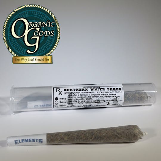 Organic Goods - Organic Goods Pre-Roll Northern White Peaks 1 G - 1