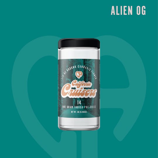 California Love - California Cruisers | Alien OG | 14g Pre-Roll Singles | Indica - 1