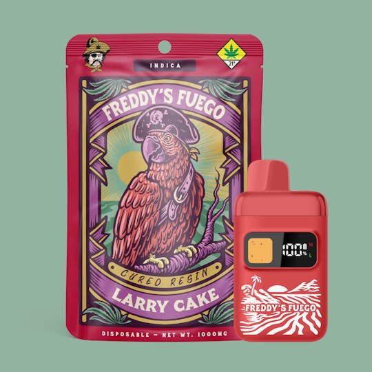Freddy's Fuego - Larry Cake - Cured Resin Disposable - 1