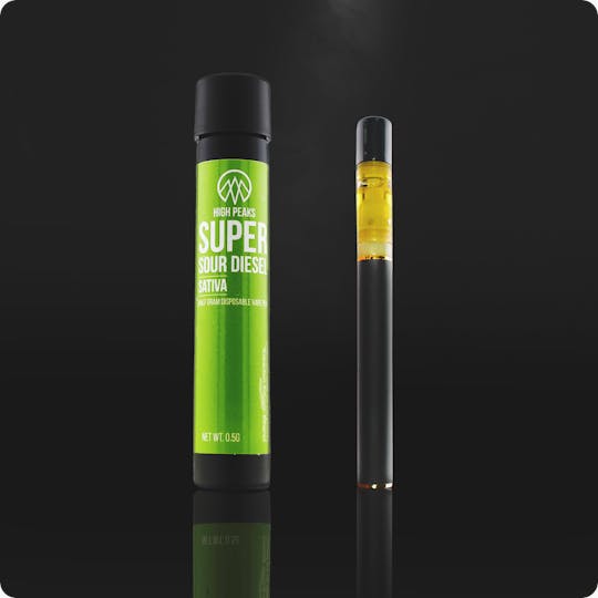 High Peaks - Super Sour Diesel | Sativa | Disposable Vape Pen | 0.5g - 1