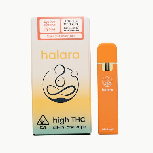 Halara - High THC All-in-One - Apricot Octane 1G - 1