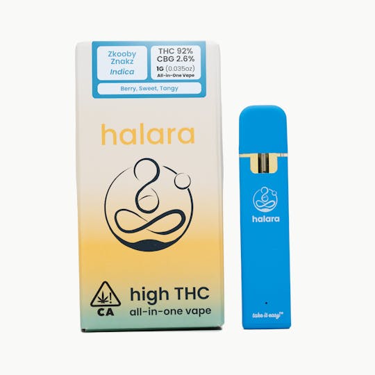 Halara - High THC All-in-One - Zkooby Znakz 1G - 1