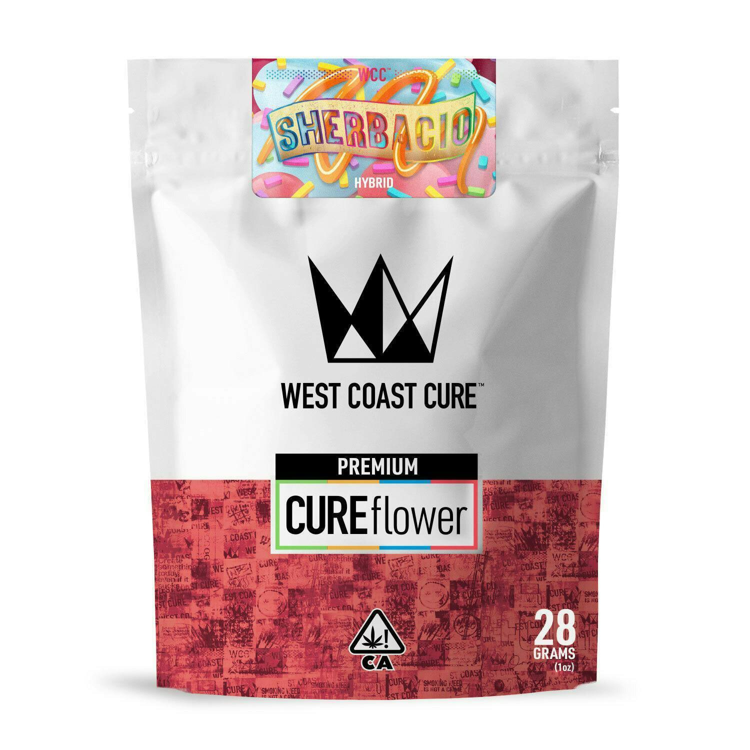 West Coast Cure - Sherbacio - 28G Premium Flower - 1