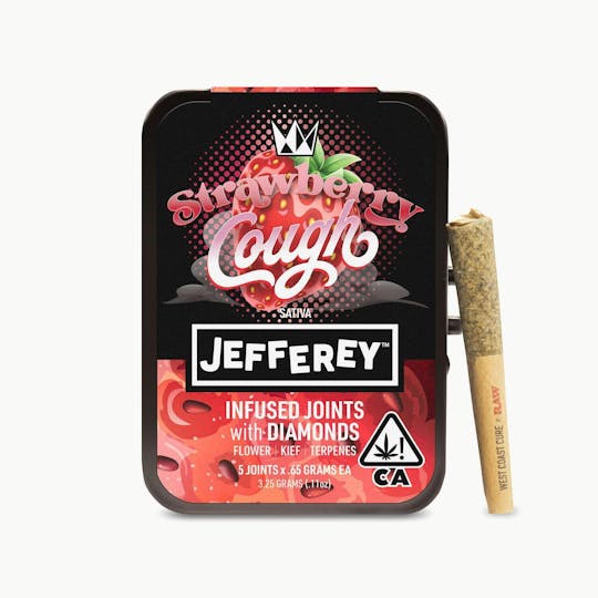 West Coast Cure - Strawberry Cough - Jefferey Infused Joint .65g 5 Pack - 1