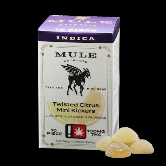 Mule Extracts - 100mg 10 Piece Twisted Citrus Mini Kickers (Indica) - 1