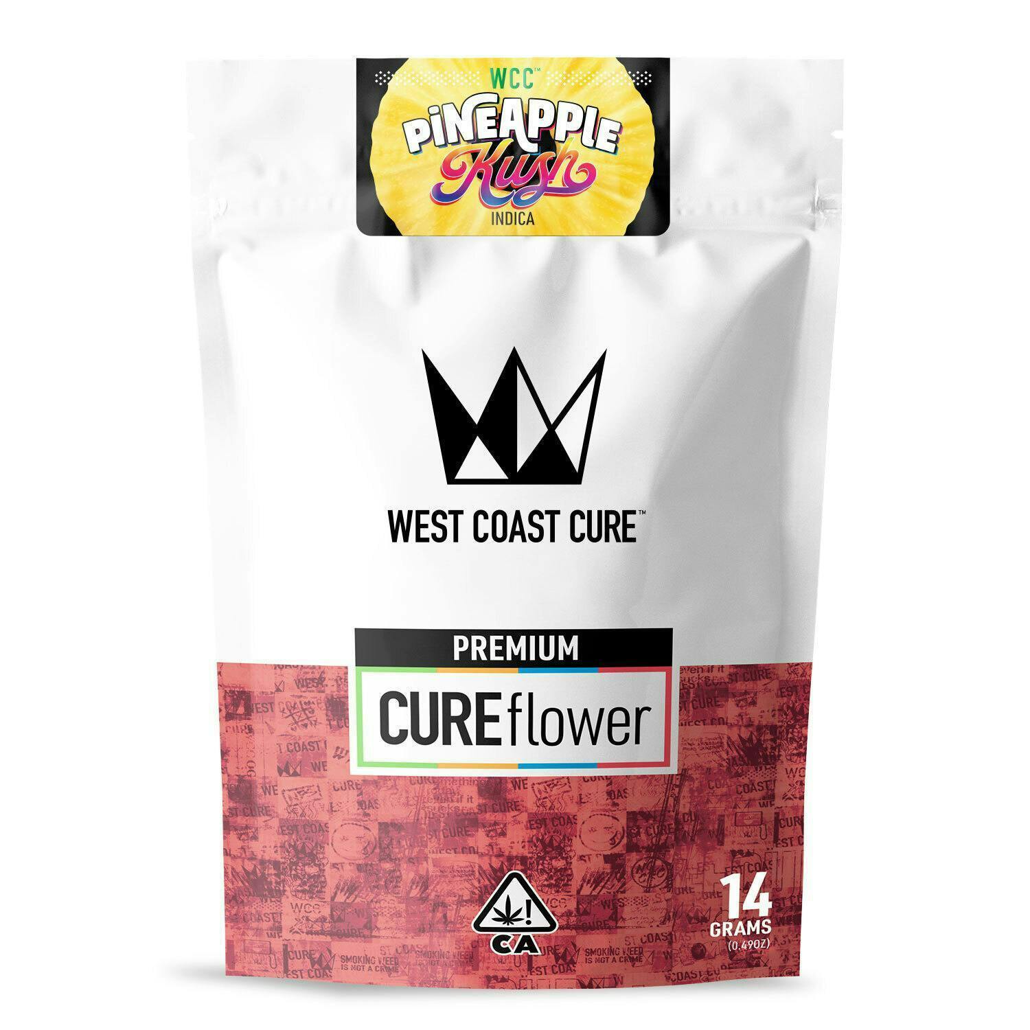 West Coast Cure - Pineapple Kush - 14G Premium Flower - 1