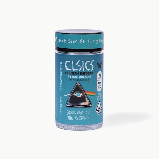 CLSICS Rosin & Rosin Infused Pre Rolls - Dark Side of the Berry - 10Pk .3g Hash Infused Pre Rolls - 1