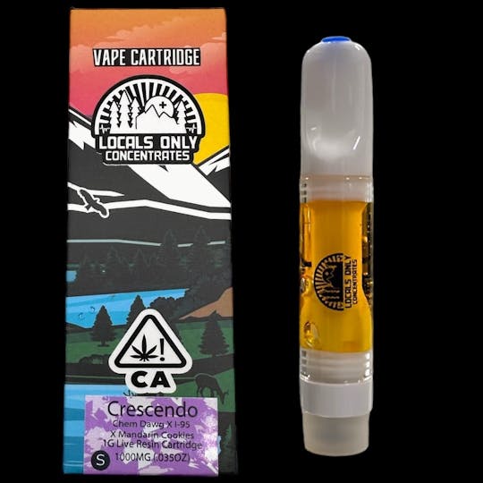 Locals Only Concentrates - Crescendo 1G Live Resin Vape Cartridge - 1
