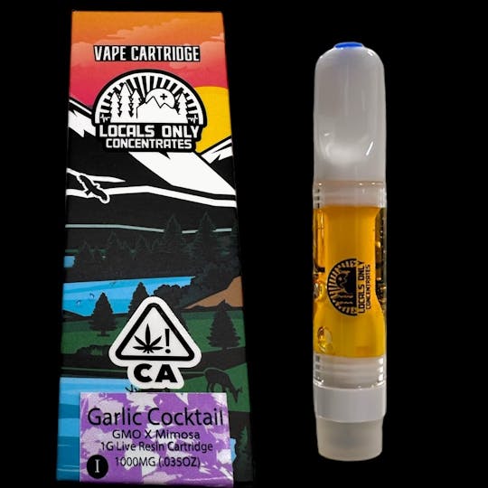 Locals Only Concentrates - Garlic Cocktail 1G Live Resin Vape Cartridge - 1