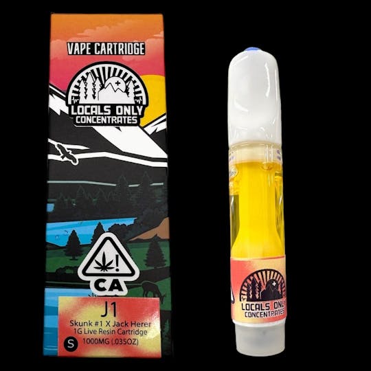 Locals Only Concentrates - J1 1G Live Resin Vape Cartridge - 1