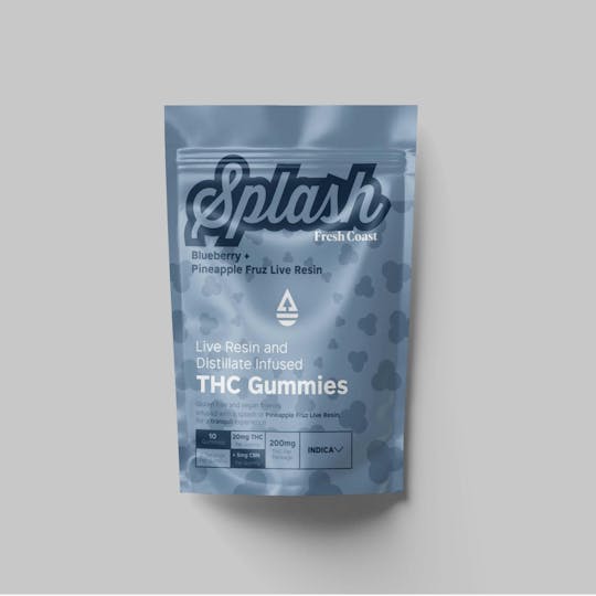 Fresh Coast - Blueberry/Pineapple Fruz | Splash THC Gummies 200mg | Indica - 1