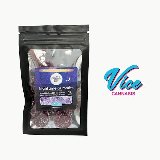 Vice Cannabis - Clearly Balanced Days: Nighttime CBD + CBN Gummies 100mg - 1