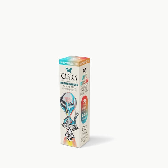 CLSICS Rosin & Rosin Infused Pre Rolls - Crostata/Tropicana Cherry - .7g Rosin Infused Pre Roll - 1