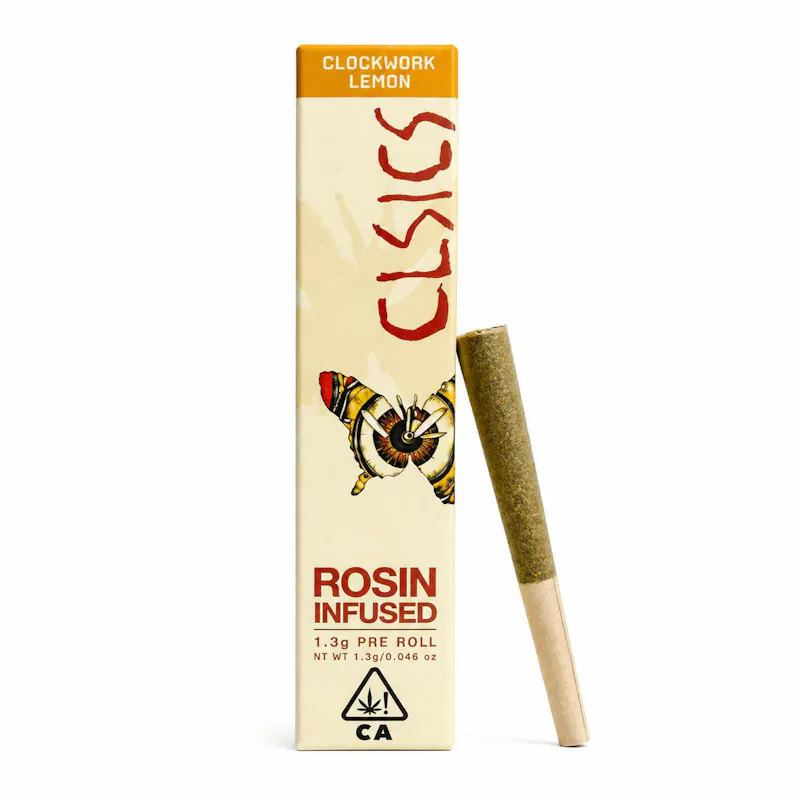 CLSICS - Clockwork Lemon - Rosin Infused Joint - 1.3g