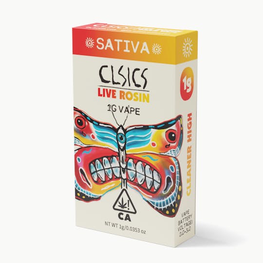 CLSICS Rosin & Rosin Infused Pre Rolls - Pot Tartz - Live Rosin Vape Cartridge 1g - 1