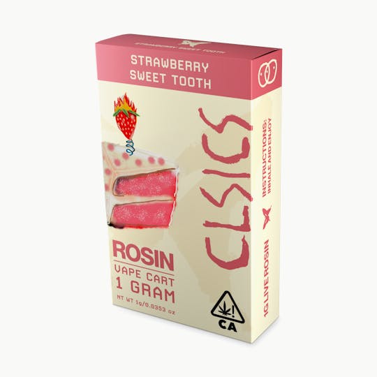 CLSICS Rosin & Rosin Infused Pre Rolls - Sweet Tooth - Live Rosin Vape Cartridge 1g - 1