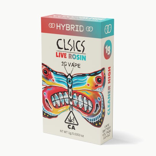 CLSICS Rosin & Rosin Infused Pre Rolls - White Berry - Live Rosin Vape Cartridge 1g - 1