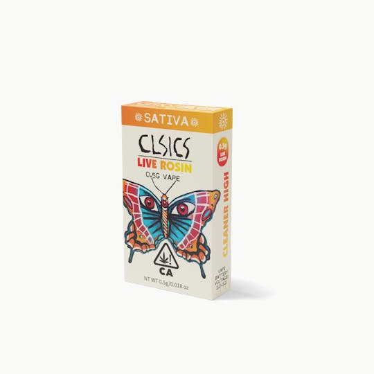 CLSICS Rosin & Rosin Infused Pre Rolls - Pot Tartz - Live Rosin Vape Cartridge 0.5g - 1