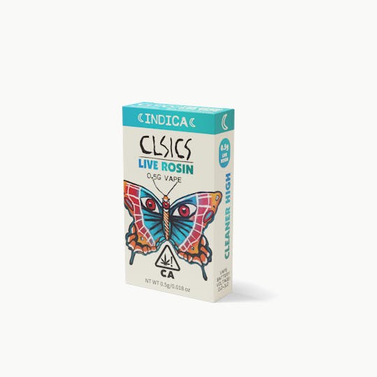 CLSICS Rosin & Rosin Infused Pre Rolls - Donny Burger - Live Rosin Vape Cartridge 0.5g - 1