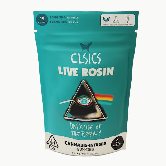CLSICS Rosin & Rosin Infused Pre Rolls - Dark Side of the Berry - 2Pk GUMMIES LIVE ROSIN INFUSED - 1